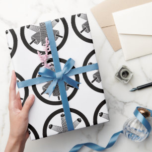 Drie paraplu's, verspringend in een cirkel cadeaupapier