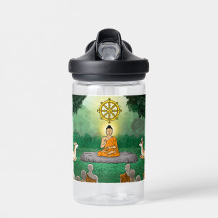 Drie Pareltjes: Boeddha, Dharma, Sangha Waterfles