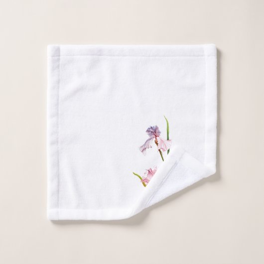 Drie pastel irissen badhanddoek set bad handdoek (Wasdoekje)