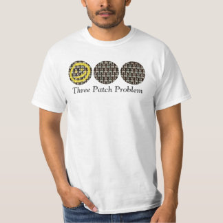 Drie patchprobleem t-shirt