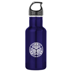 Drie paulownia-bloei, naar buiten gerichte hoofden waterfles 