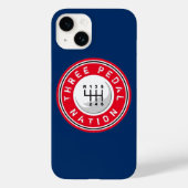 DRIE PEDAL NATION iPhone case (Achterkant)