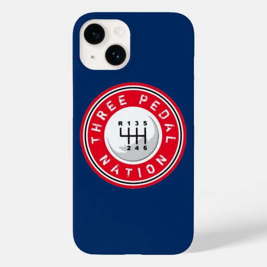DRIE PEDAL NATION iPhone case (Achterkant)