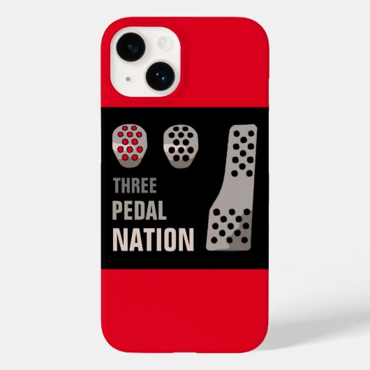 DRIE PEDAL NATION iPhone case (Achterkant)