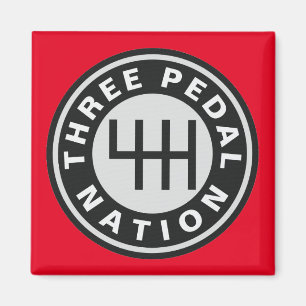 DRIE PEDAL NATION Magnet Magneet