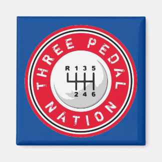 DRIE PEDAL NATION Magnet Magneet