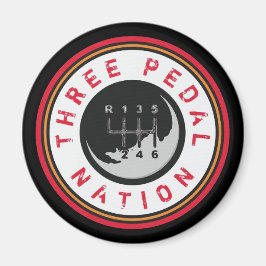 DRIE PEDAL NATION Magnet Magneet
