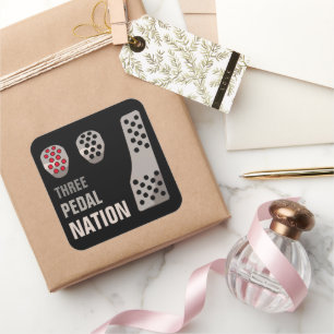 DRIE PEDAL NATION Sticker
