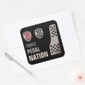 DRIE PEDAL NATION Sticker (Envelop)