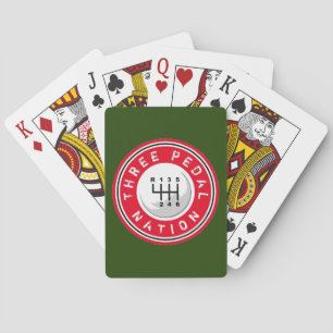 DRIE PEDALE NATIONALE ONDERNEMING POKERKAARTEN