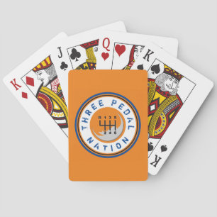 DRIE PEDALE NATIONALE ONDERNEMING POKERKAARTEN