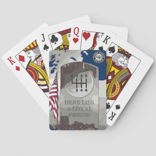 DRIE PEDALE NATIONALE ONDERNEMING POKERKAARTEN (Achterkant)