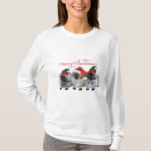 Drie Pekingese Puppies Kerstmis T-shirt
