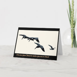 Drie Pelicans & Zeemeeuw Digitale Kaart