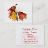 Drie peren visitekaartje (Voorkant / Achterkant)