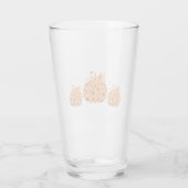 Drie perzik pompoenen glas (Achterkant)