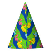 Drie Petten op papier Feesthoedjes (Achterkant)