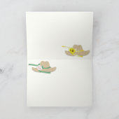 Drie Petten van het Stro Bedankkaart (Binnen)