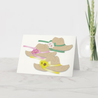 Drie Petten van het Stro Bedankkaart