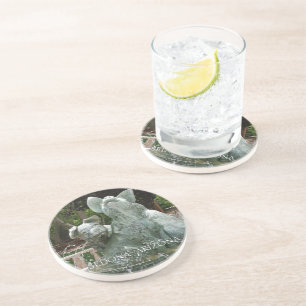 Drie Piggy Fountain Zandsteen Onderzetter