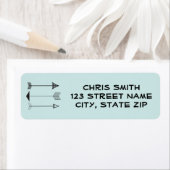 Drie pijlen Adresetiketten Etiket (Insitu)