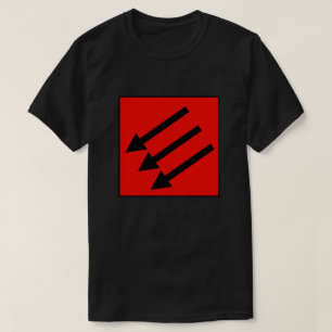 Drie Pijlen IJzeren Front Anti-Fascistisch T-shirt