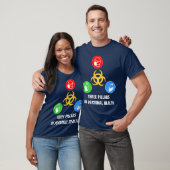 Drie pijlers van persoonlijke gezondheid en bewust t-shirt (Unisex)