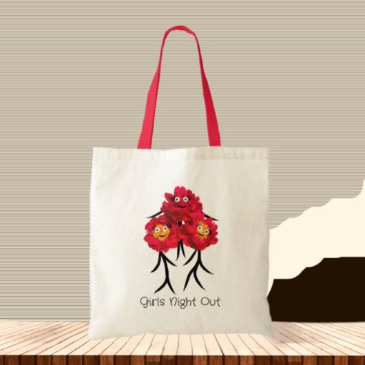 Drie pioenen tote bag