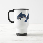 Drie Pompende zwarte witte dolfijnen Reisbeker (Links)