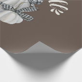 Drie pompoen Hallo Herfst Cadeaupapier (Hoek)