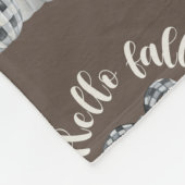 Drie pompoen Hallo Herfst Fleece Deken (Hoek)