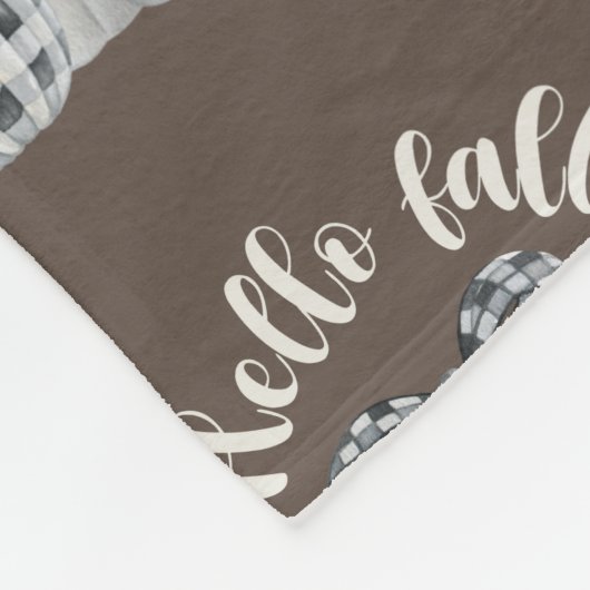 Drie pompoen Hallo Herfst Fleece Deken (Hoek)