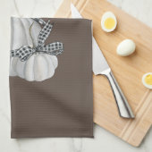 Drie pompoen Hallo Herfst Theedoek (Quarter Fold)