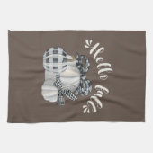 Drie pompoen Hallo Herfst Theedoek (Horizontaal)