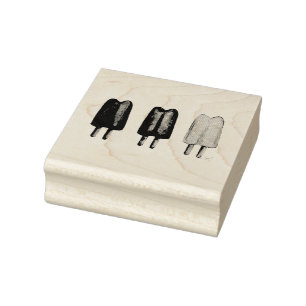 Drie Pop Popsikel Ice Lolly Stempel