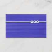 Drie Portholes Lijn - Blauw geborsteld Visitekaartje (Achterkant)