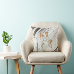 Drie prinsessen op de Blauwe Berg van Kay Nielsen Kussen