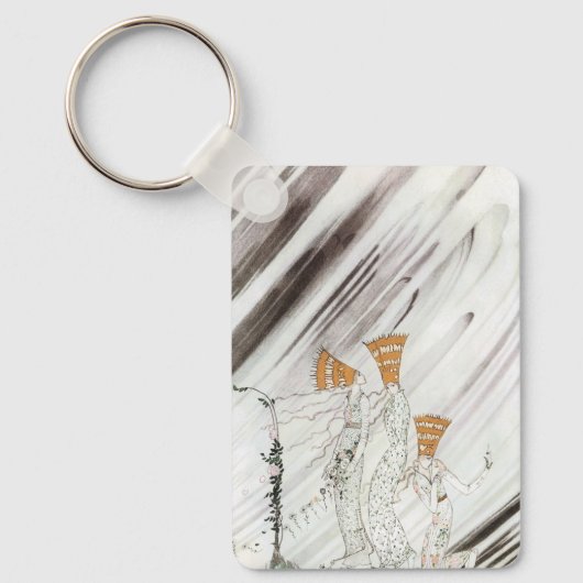 Drie prinsessen op de Blauwe Berg van Kay Nielsen Sleutelhanger (Voorkant)