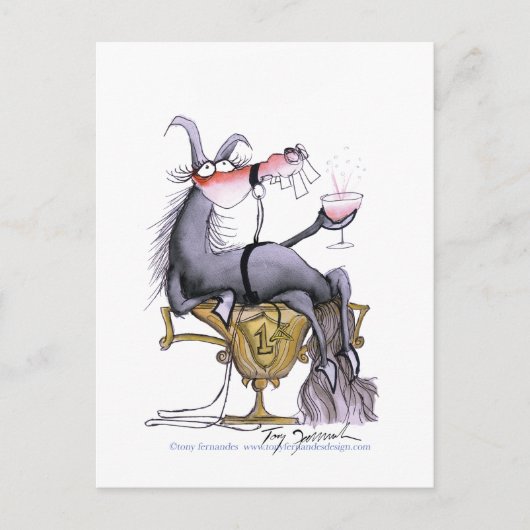 Drie proost! briefkaart (Voorkant)