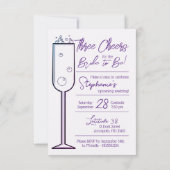 Drie Proost Uitnodiging voor vrijgezellen (Achterkant)