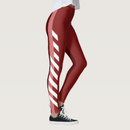 Drie Reds Striped Leggings