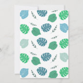 Drie Rex Blue Boy Dinosaurus Boho 3e verjaardag Kaart (Achterkant)