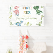 Drie Rex derde verjaardagsfeest Spandoek (Insitu)