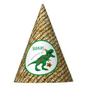Drie-Rex Dinosaur 3rd Birthday Feesthoedjes (Voorkant)