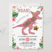 Drie-Rex Dinosaur 3rd Birthday Kaart (Voorkant)