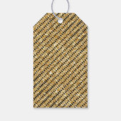 Drie-Rex Dinosaurus 3e Verjaardag Partij Dank u Gi Cadeaulabel (Achterkant)