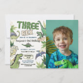 Drie Rex Dinosaurus thema Kaart (Voorkant)