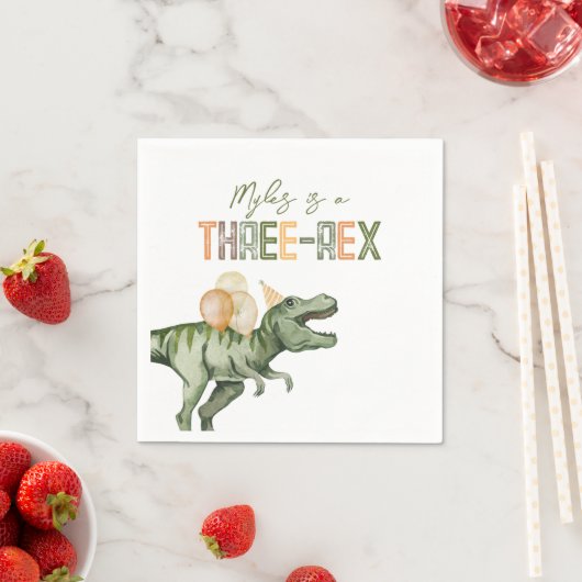 Drie-Rex Party Papieren servetten (Insitu)