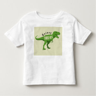 Drie-rex verjaardag T-shirt met elke naam
