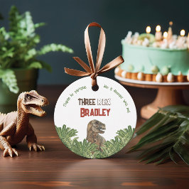 Drie Rex Verjaardag Waterverf Bedankjes Labels